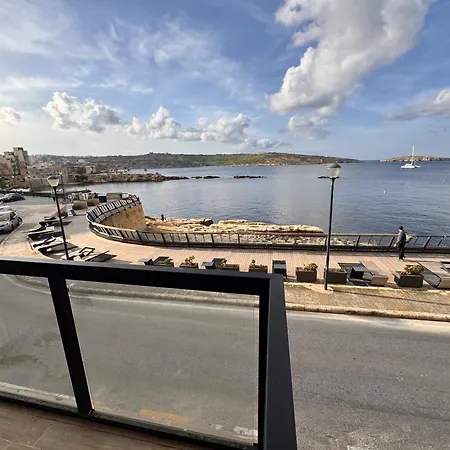 New 1 Bedroom Oceanfront By Mabeli Apartamento St Paul's Bay